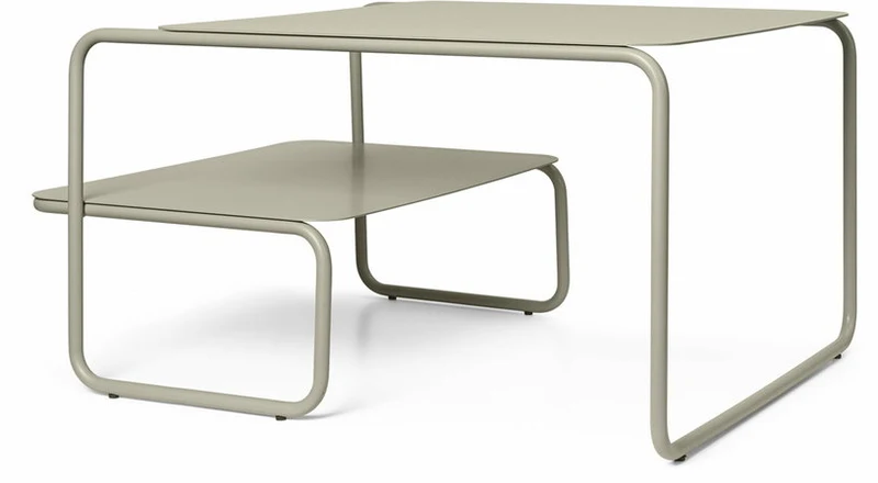 Table basse en acier beige 60 x 80 cm Level - Ferm Living