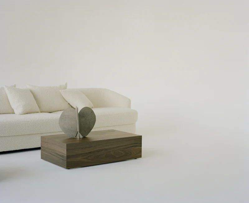 Table basse en noyer 103 x 60 cm Mass High - New works