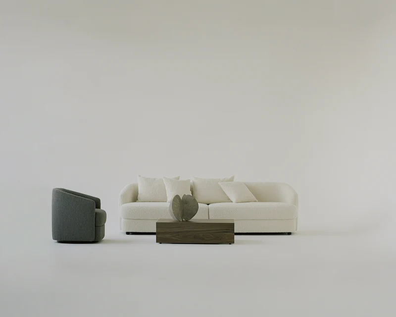 Table basse en noyer 103 x 60 cm Mass High - New works