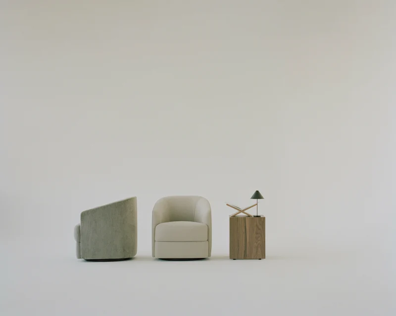Table d'appoint en noyer 40 x 40 cm Mass - New works