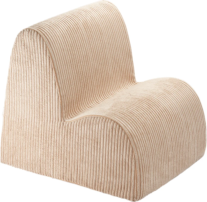 Fauteuil en velours côtelé marron 60 x 50 cm Cloud - Wigiwama