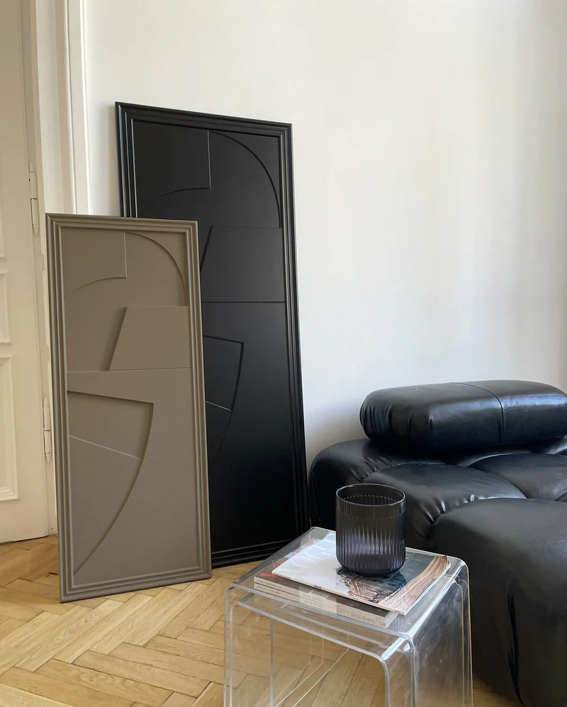 Tableau en bois beige cocoa 45 x 115 cm Verto - Likya