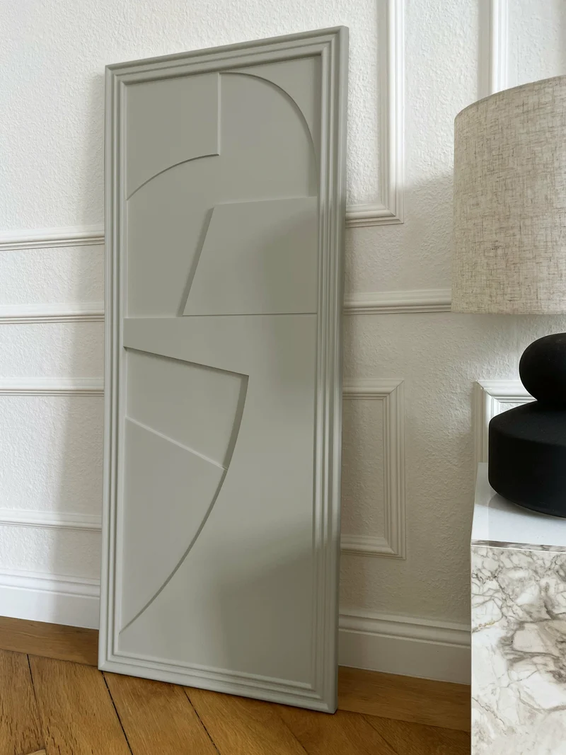 Tableau en bois gris silk 45 x 115 cm Verto - Likya