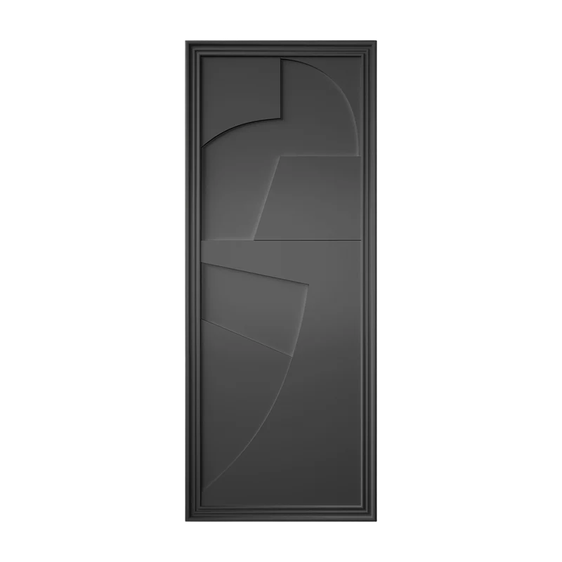 Tableau en bois noir 45 x 115 cm Verto - Likya