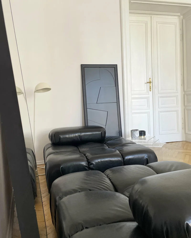Tableau en bois noir 45 x 115 cm Verto - Likya