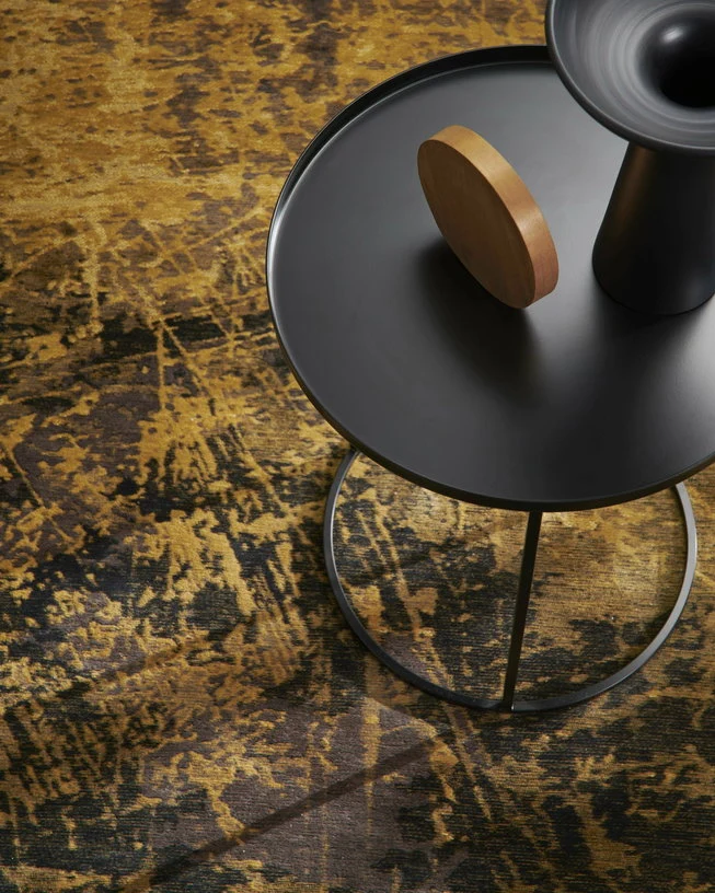 Table d'appoint ronde en métal noir 43 cm Costance Vassoio - Meme Design