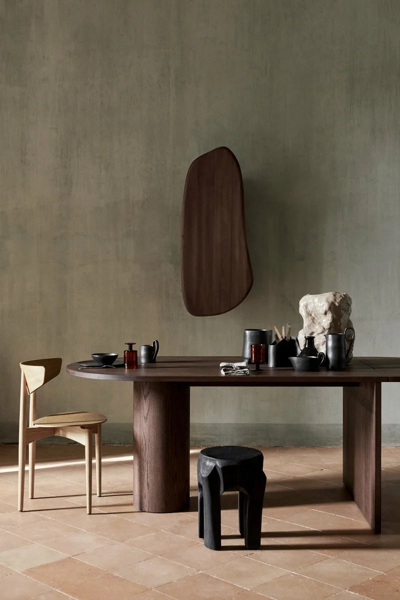 Table à manger en bois de pin 74 x 113 cm Pylo - Ferm Living