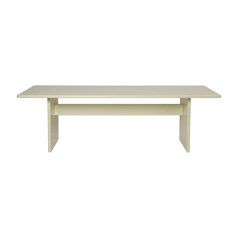 Table à manger en bois blanc 90 x 247 cm Rink - Ferm Living