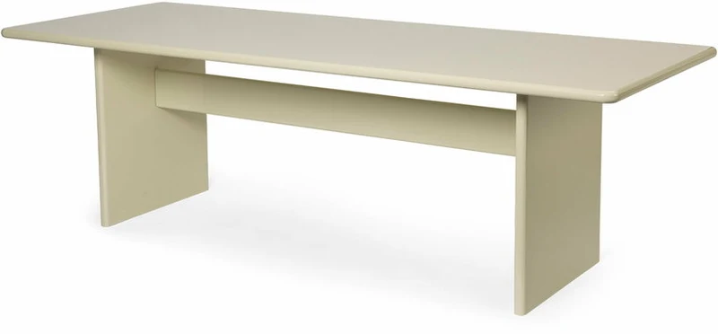 Table à manger en bois blanc 90 x 247 cm Rink - Ferm Living