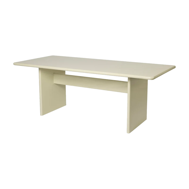 Table à manger en bois blanc 90 x 200 cm Rink - Ferm Living