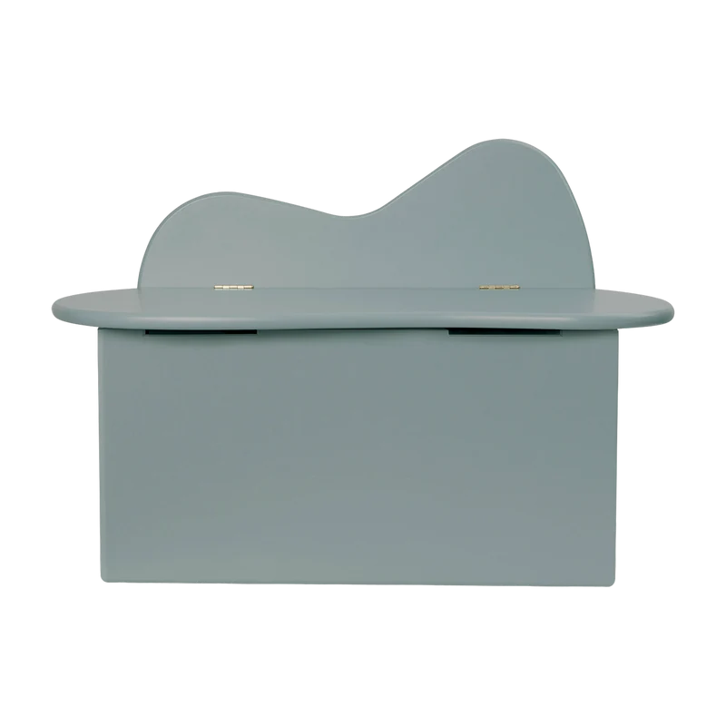 Banc en bois bleu orage 75x38x51 cm Slope - Ferm Living