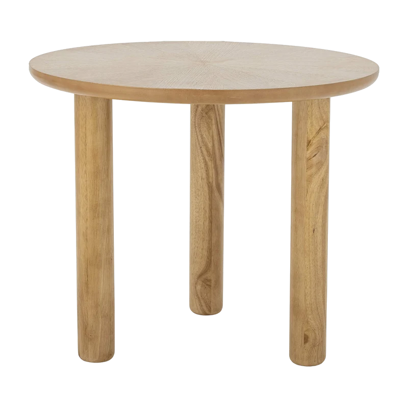 Table basse 60 cm en bois d'hévéa nature Noma - Bloomingville