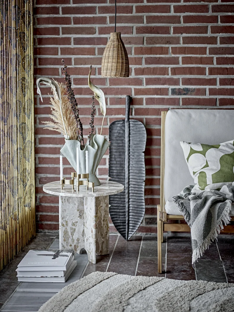 Table d'appoint Jasmia Marbre brun - Bloomingville