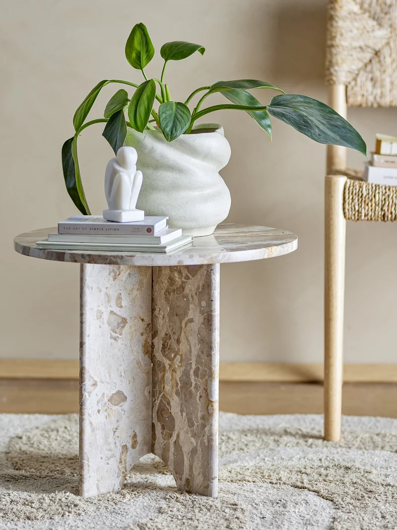 Table d'appoint Jasmia Marbre brun - Bloomingville