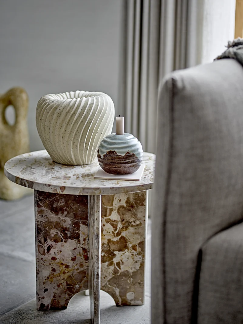 Table d'appoint Jasmia Marbre brun - Bloomingville