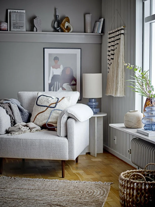 Table d'appoint Jasmia Marbre Blanc - Bloomingville