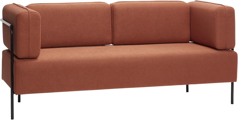 Canapé en tissus ambre Block Maroon - Hübsch
