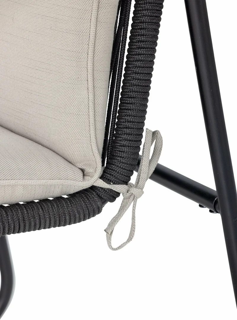 Canapé de jardin en métal noir 125cm Hampton - Bloomingville