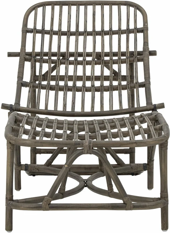 Chaise longue de jardin en rotin marron 185 cm Dione - Bloomingville