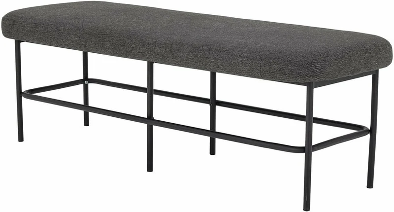 Banc arrondi en polyester gris 140 cm Farell - Bloomingville