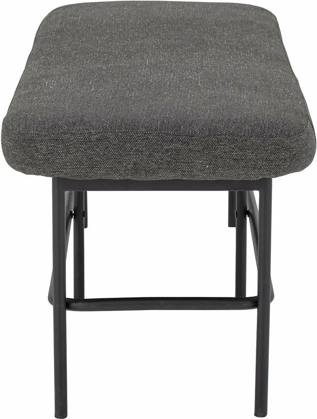 Banc arrondi en polyester gris 140 cm Farell - Bloomingville