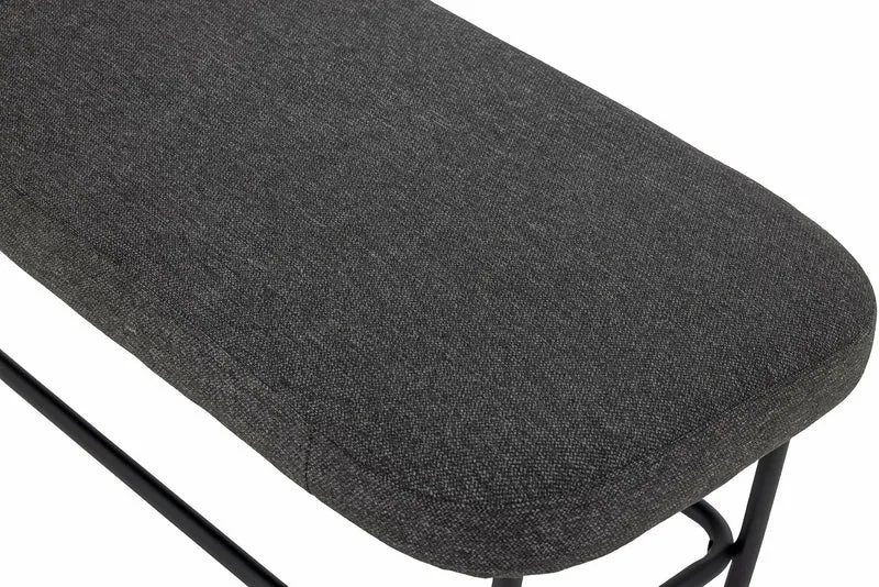 Banc arrondi en polyester gris 140 cm Farell - Bloomingville