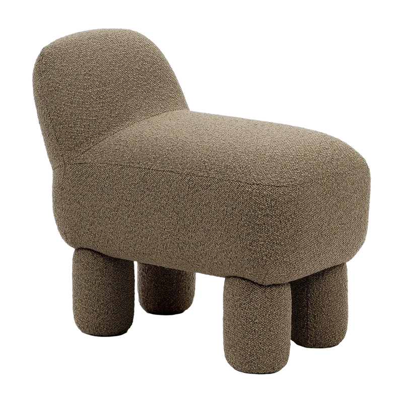 Pouf en polyester recyclé marron 59 cm Lulu - Design House Stockholm