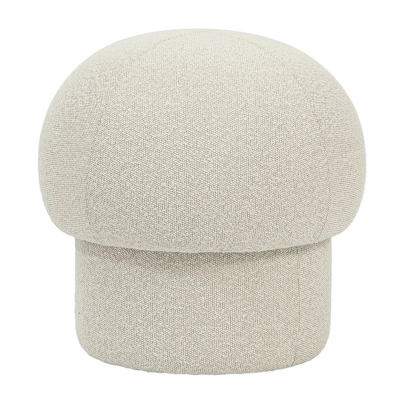 Pouf en polyester recyclé beige 50 cm Uno - Design House Stockholm