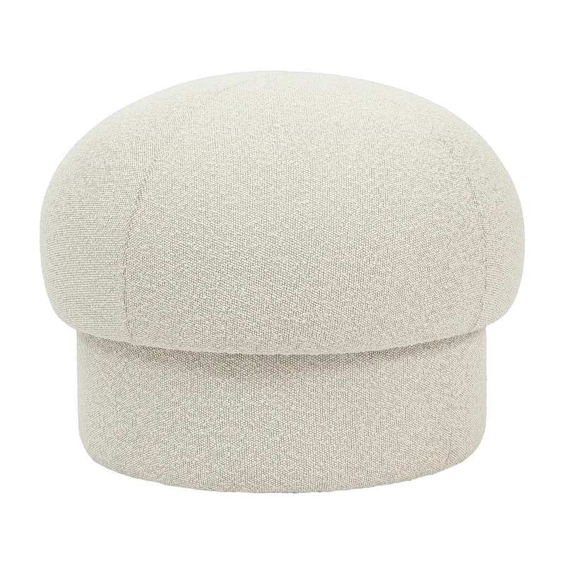 Pouf en polyester recyclé beige 65 cm Uno - Design House Stockholm