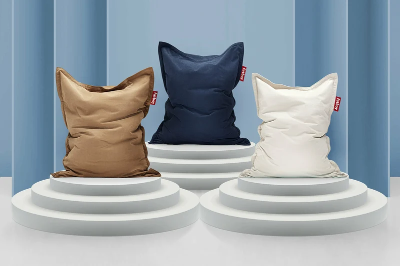 Pouf original recyclé cream Slim cord - Fatboy