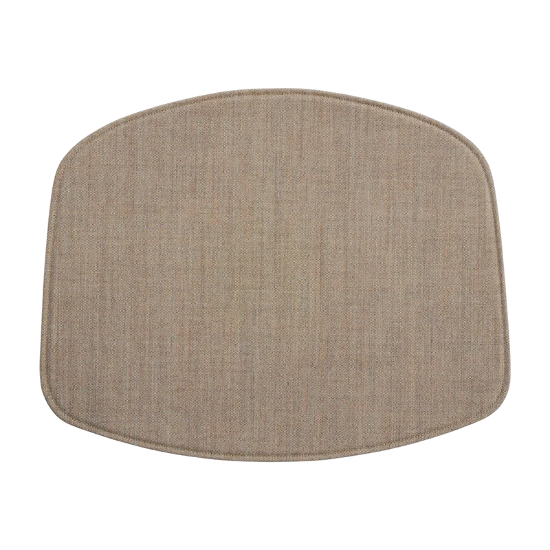 Coussin d'assise en tissu remix 242 taupe 47 x 39 cm AAC pad - Hay