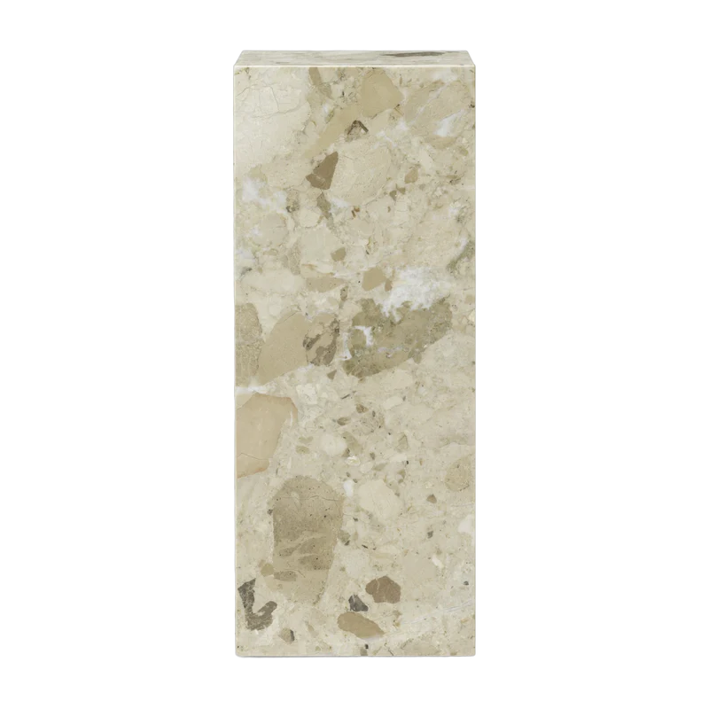 Table d'appoint en marbre kunis breccia 30 x 75 cm Plinth Pedestal - Audo