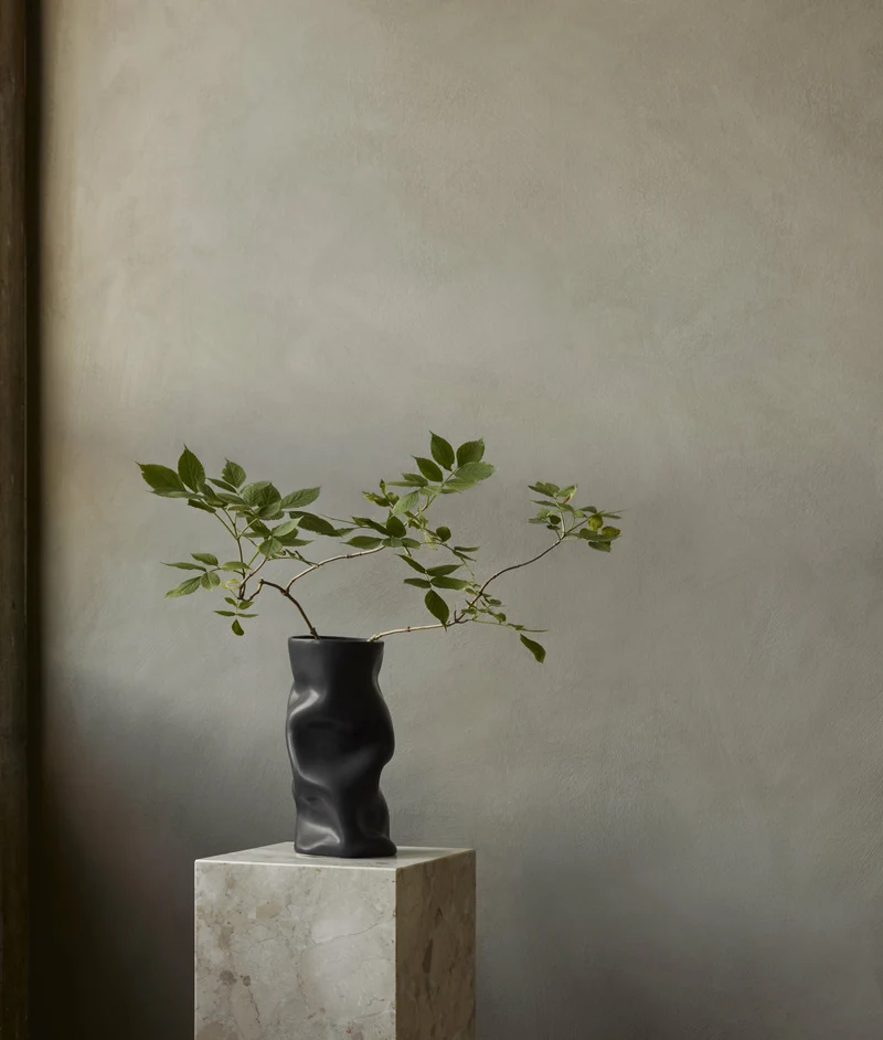 Table d'appoint en marbre kunis breccia 30 x 75 cm Plinth Pedestal - Audo
