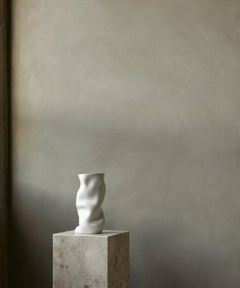 Table d'appoint en marbre kunis breccia 30 x 75 cm Plinth Pedestal - Audo