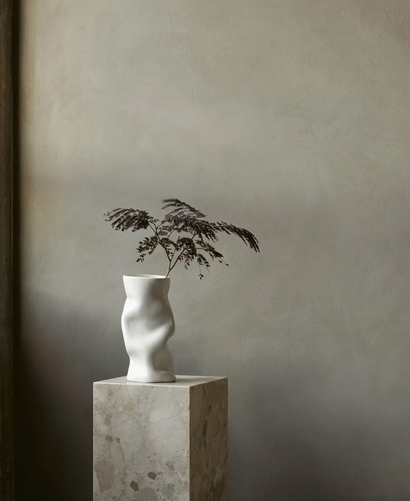 Table d'appoint en marbre kunis breccia 30 x 75 cm Plinth Pedestal - Audo