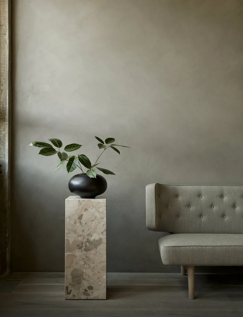 Table d'appoint en marbre kunis breccia 30 x 75 cm Plinth Pedestal - Audo