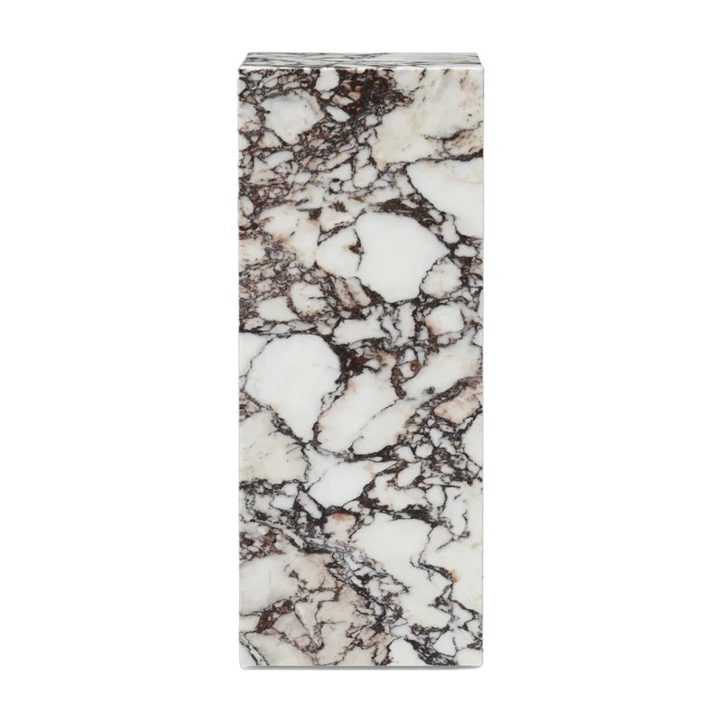 Table d'appoint en marbre calacatta viola 30 x 75 cm Plinth Pedestal - Audo