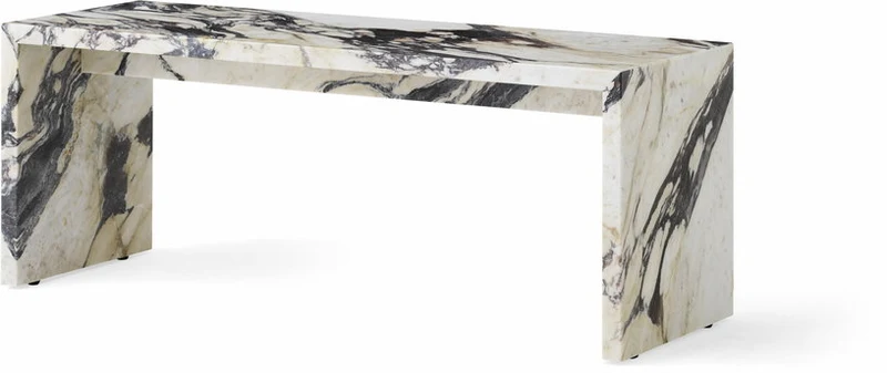 Table basse en marbre calacatta viola 100 x 38 cm Plinth Bridge - Audo