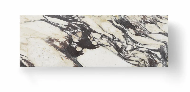 Table basse en marbre calacatta viola 100 x 38 cm Plinth Bridge - Audo