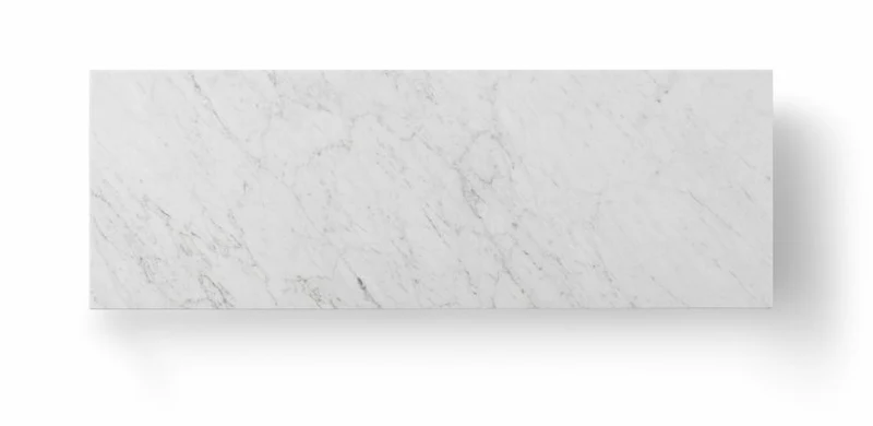 Table basse en marbre carrara 100 x 38 cm Plinth Bridge - Audo
