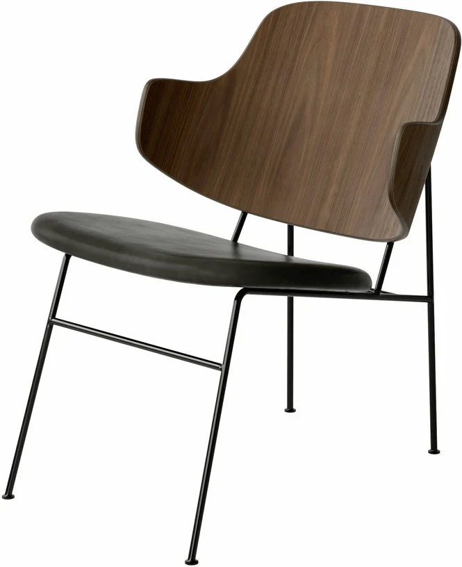 Fauteuil en cuir noir 64 x 56 cm The Penguin - Audo