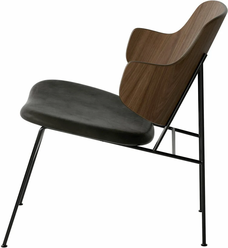 Fauteuil en cuir noir 64 x 56 cm The Penguin - Audo