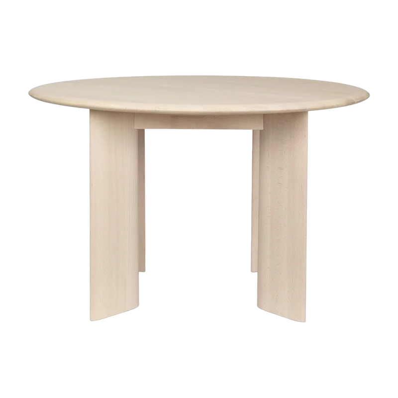 Table ronde en hêtre huilé blanchi 117 cm Bevel - Ferm Living