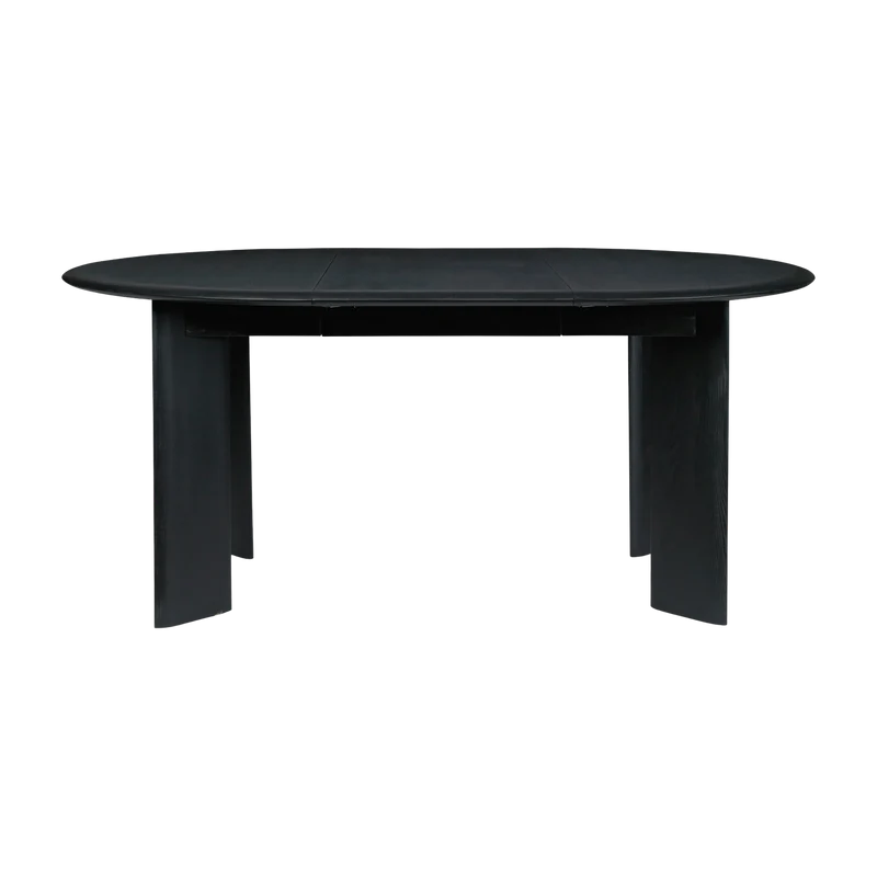 Table ronde extensible en hêtre huilé noir 117 cm Bevel - Ferm Living