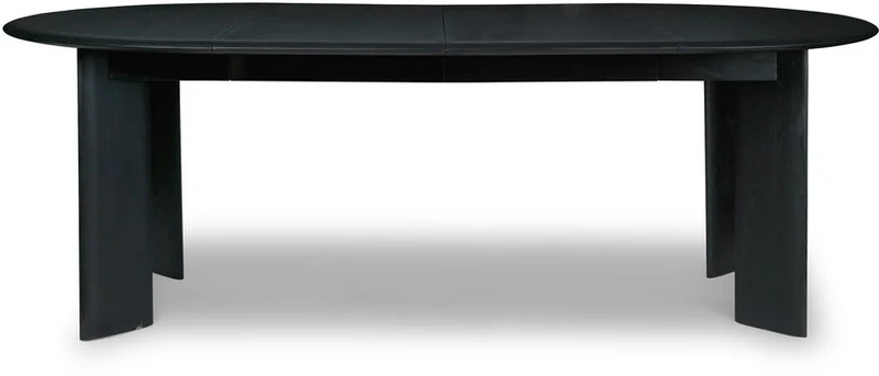 Table ronde extensible en hêtre huilé noir 117 cm Bevel - Ferm Living