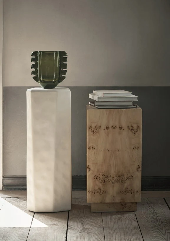 Table d'appoint ou de chevet en bouleau naturel 35 x 67 cm Burl - Ferm Living