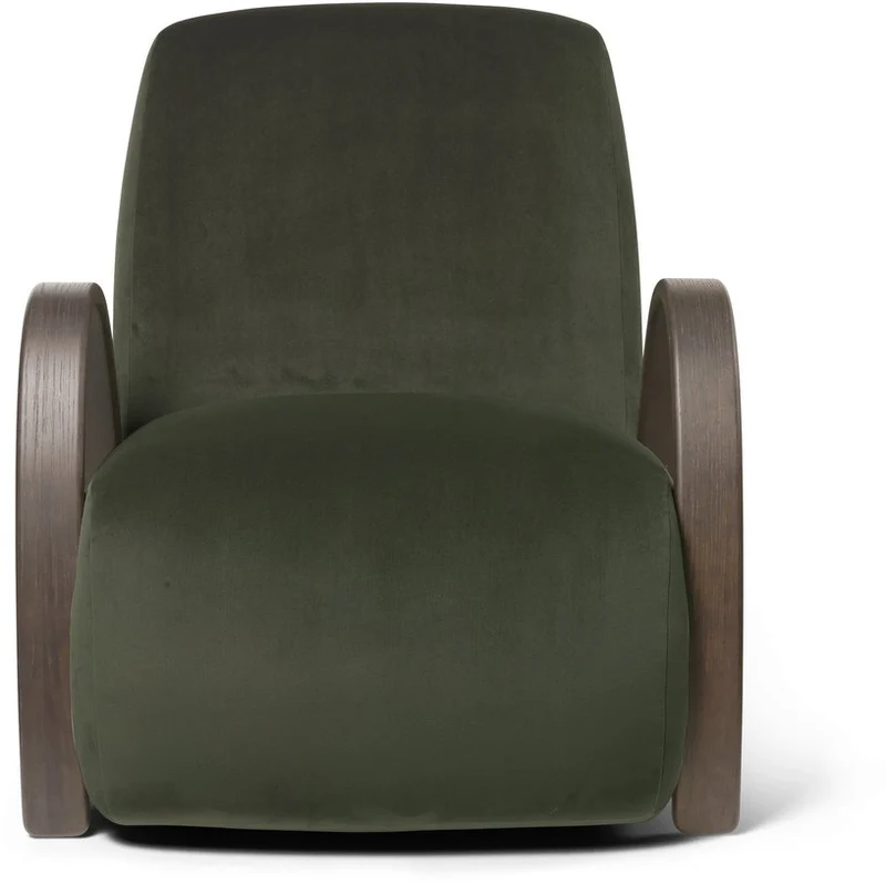 Fauteuil en velours riche pin Buur - Ferm Living