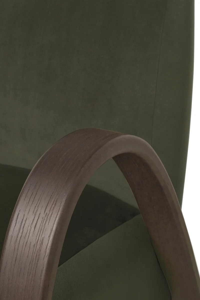 Fauteuil en velours riche pin Buur - Ferm Living