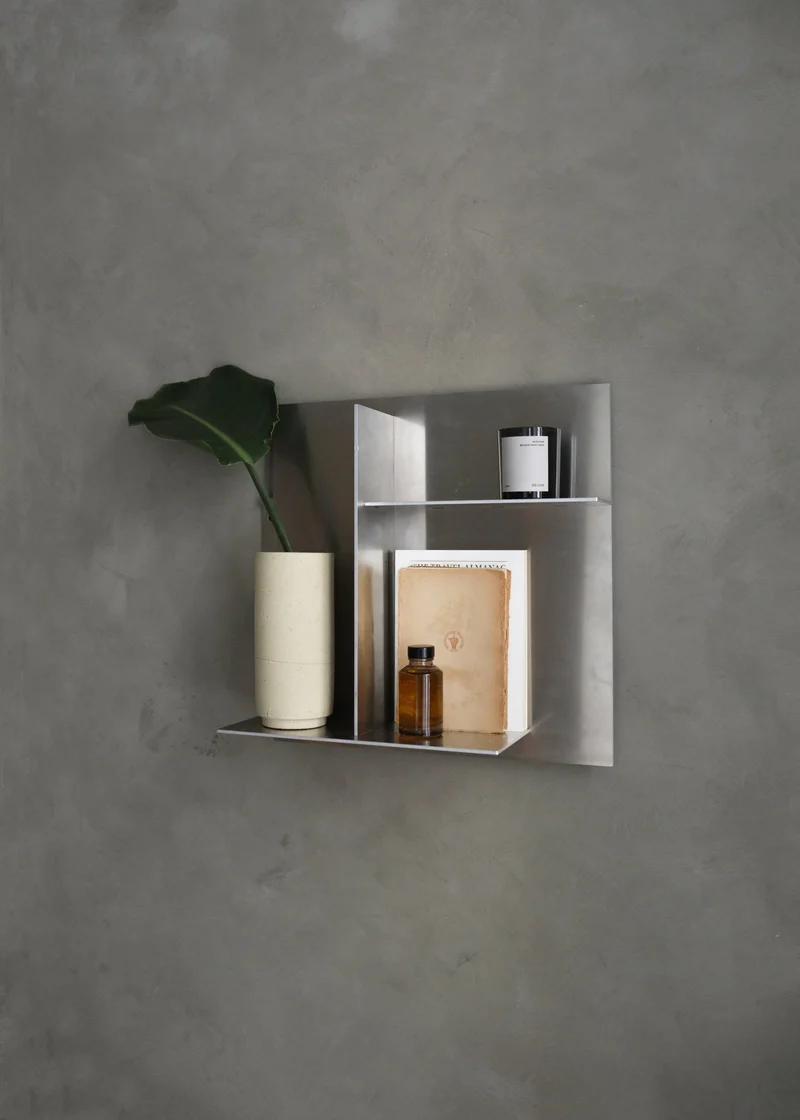 Étagère murale en aluminium 44 cm Rivet - Frama