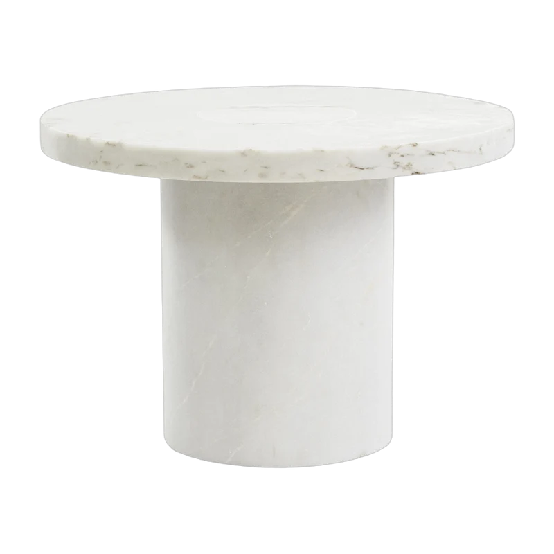 Table basse en marbre blanc 42 x 60 cm Sintra - Frama